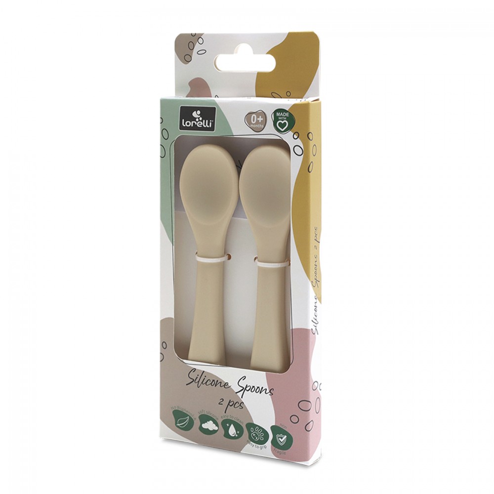 Lorelli Σετ Κουτάλια Σιλικόνης 2Τμχ. Natural Beige (10230690005) Lorelli Σετ Κουτάλια Σιλικόνης 2Τμχ. Natural Beige (10230690005)