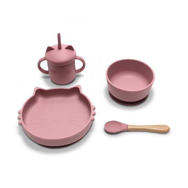 Lorelli Σετ Φαγητού από Σιλικόνη 4 τεμαχίων Natural Deep Pink (10230700002) Lorelli Σετ Φαγητού από Σιλικόνη 4 τεμαχίων Natural Deep Pink (10230700002)
