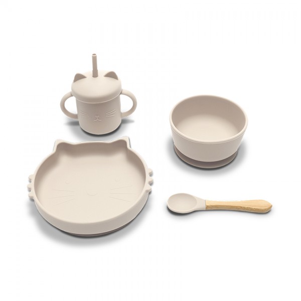 Lorelli Σετ Φαγητού από Σιλικόνη 4 τεμαχίων Beige (10230700005) Lorelli Σετ Φαγητού από Σιλικόνη 4 τεμαχίων Beige (10230700005)