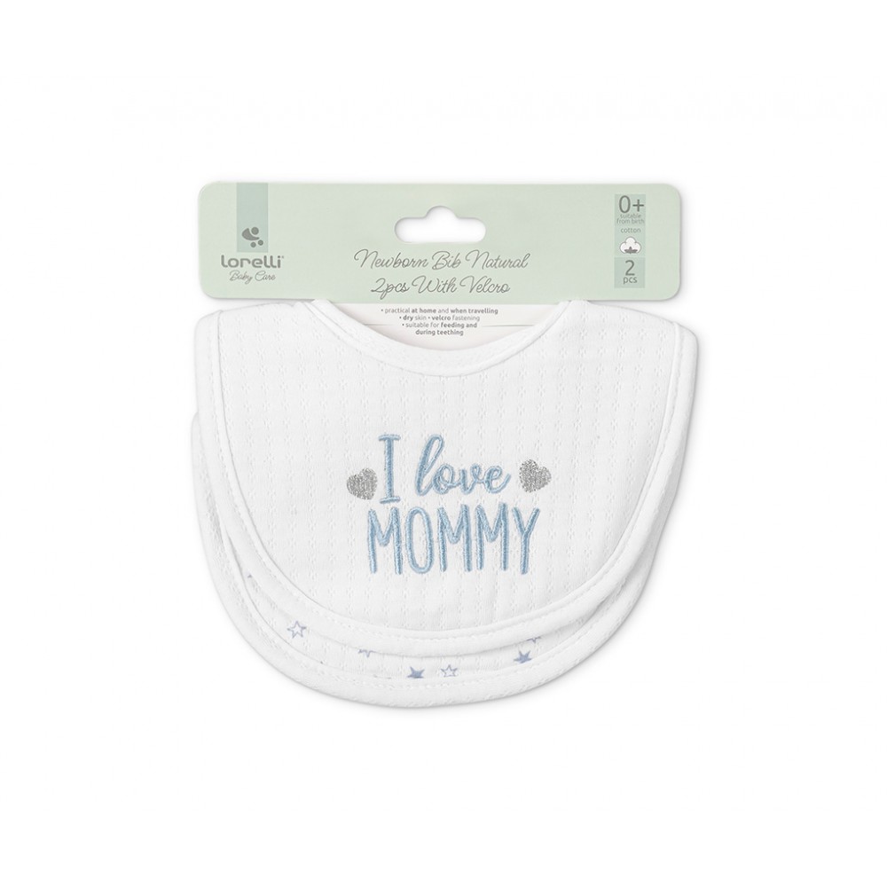 Lorelli Σαλιάρα Βρεφική Σετ 2τμχ. Velcro Boy Blue (10260280002)