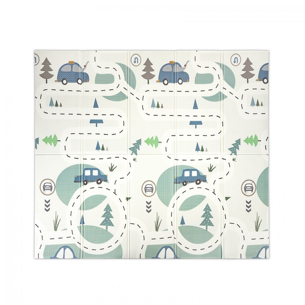 Lorelli Παιδικό Αναδιπλούμενο Θερμικό Χαλάκι Παιχνιδιών Διπλής Όψεως 180x200 Funny City & Stars (10300490001)