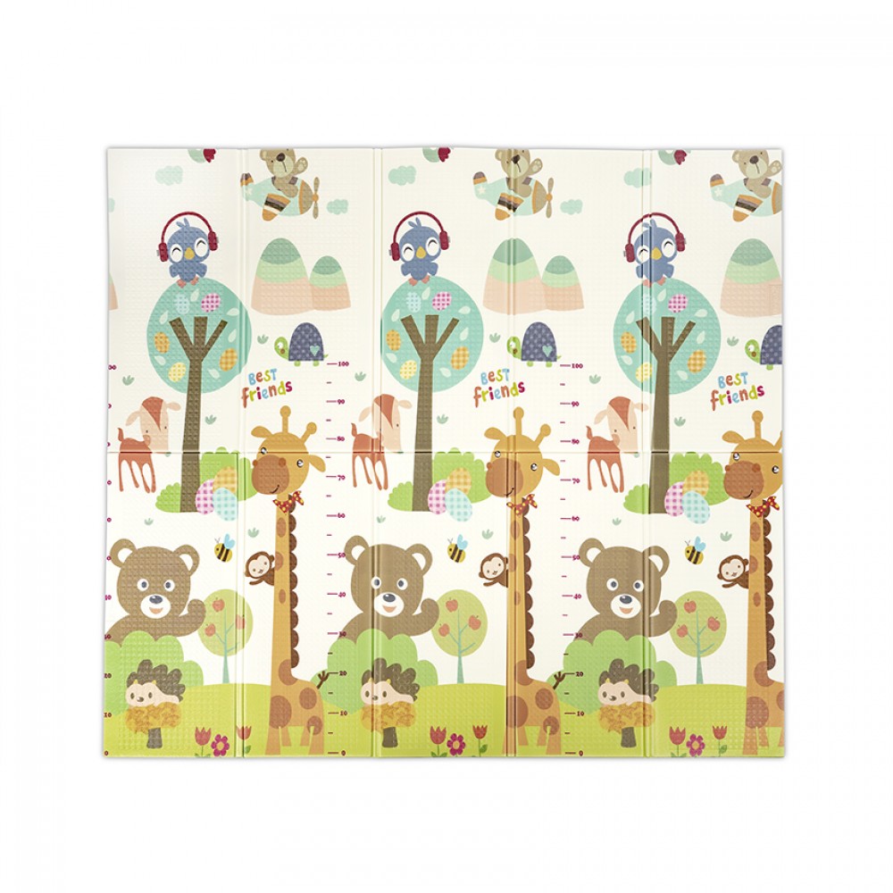 Lorelli Παιδικό Αναδιπλούμενο Θερμικό Χαλάκι Παιχνιδιών Διπλής Όψεως 180x200 Best Friends & Stars (10300490003)