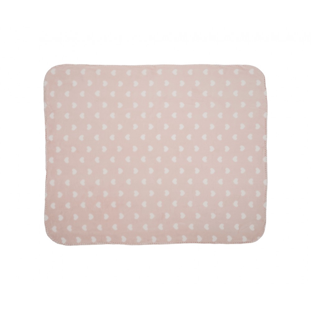 Lorelli Σετ Δώρου Κουβέρτα Αγκαλιάς 90/75cm Ροζ Με Κουνελάκι (10340182502)