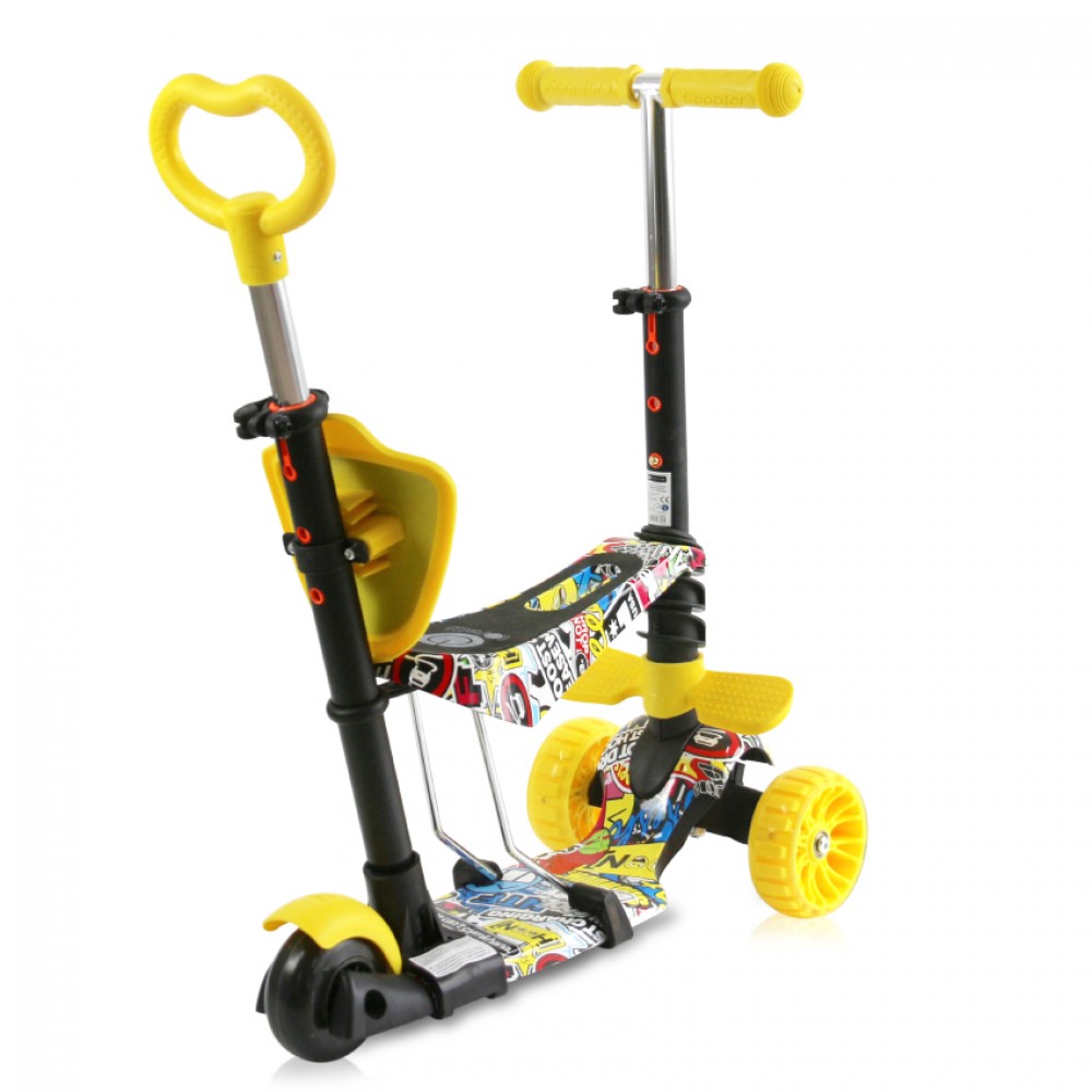 Lorelli Bertoni Scooter Draxter Plus Graffiti Smile Με χειρολαβή Γονέα (10390140019) Lorelli Bertoni Scooter Draxter Plus Graffiti Smile Με χειρολαβή Γονέα (10390140019)