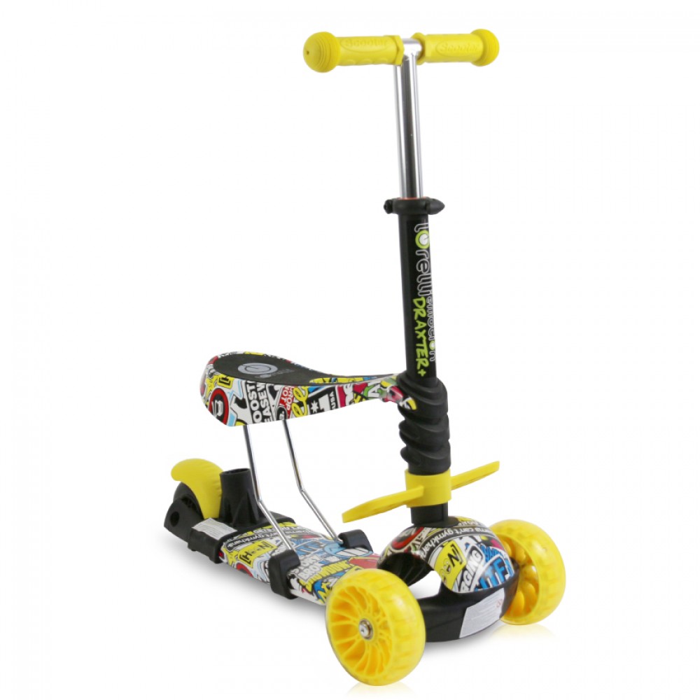 Lorelli Bertoni Scooter Draxter Plus Graffiti Smile Με χειρολαβή Γονέα (10390140019) Lorelli Bertoni Scooter Draxter Plus Graffiti Smile Με χειρολαβή Γονέα (10390140019)