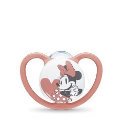 Nuk Ορθοδοντική Πιπίλα Σιλικόνης για 6-18 μηνών Minnie με Θήκη Pink (10736750-2) Nuk Ορθοδοντική Πιπίλα Σιλικόνης για 6-18 μηνών Minnie με Θήκη Pink (10736750-2)