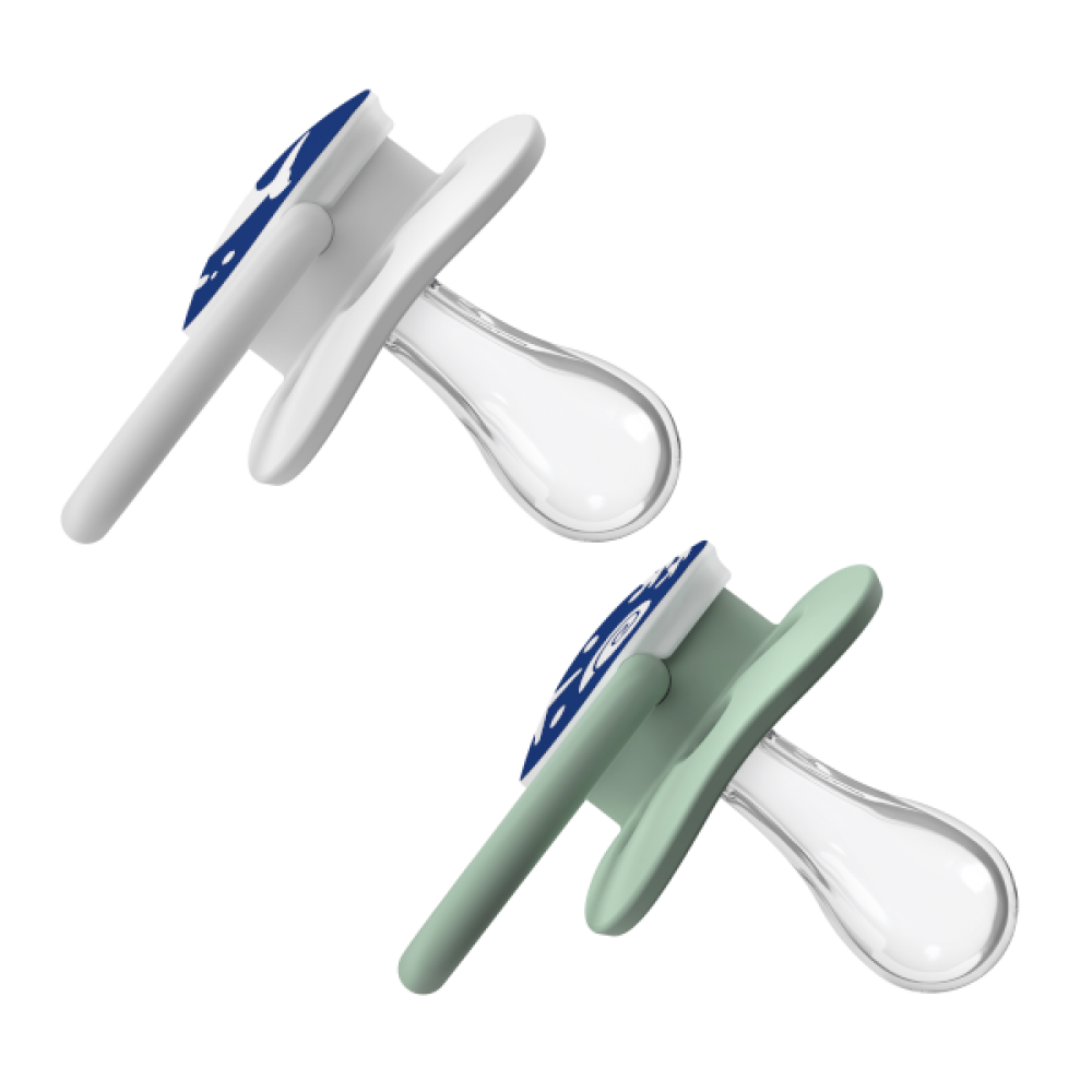 Dr Brown's Πιπίλα Σιλικόνης Advantage Νυχτός Επίπεδο 1 (0-6m) - Μπλε (PA12004)