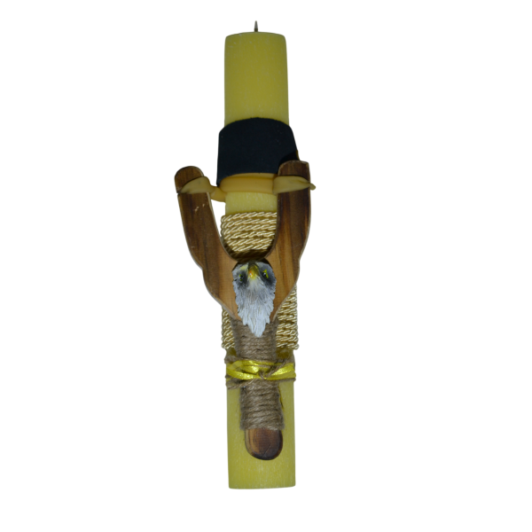 Χειροποίητη Αρωματική Λαμπάδα Με Ξύλινη Σφεντόνα ΄΄Γερ΄άκι (2025041) Χειροποίητη Αρωματική Λαμπάδα Με Ξύλινη Σφεντόνα ΄΄Γερ΄άκι (2025041)