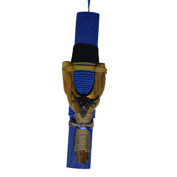 Χειροποίητη Αρωματική Λαμπάδα Με Ξύλινη Σφεντόνα ΄΄Ταύρος (2025043) Χειροποίητη Αρωματική Λαμπάδα Με Ξύλινη Σφεντόνα ΄΄Ταύρος (2025043)