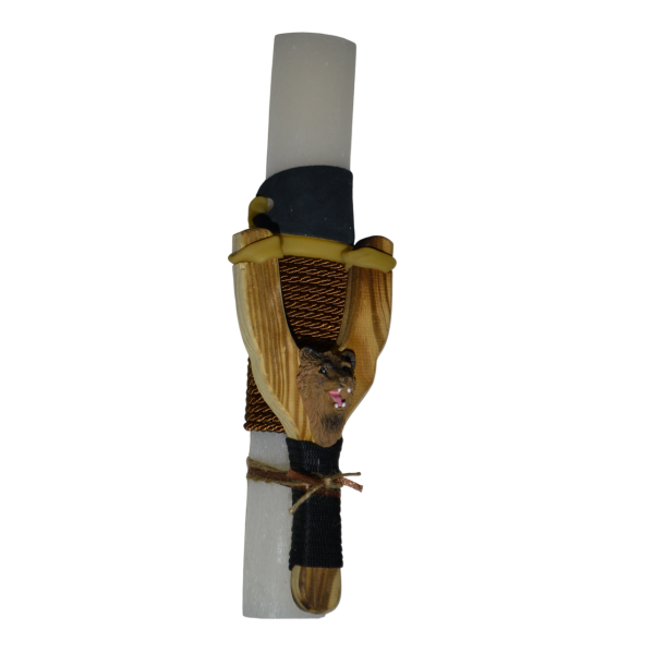 Χειροποίητη Αρωματική Λαμπάδα Με Ξύλινη Σφεντόνα ΄΄Αρκούδα (2025044) Χειροποίητη Αρωματική Λαμπάδα Με Ξύλινη Σφεντόνα ΄΄Αρκούδα (2025044)