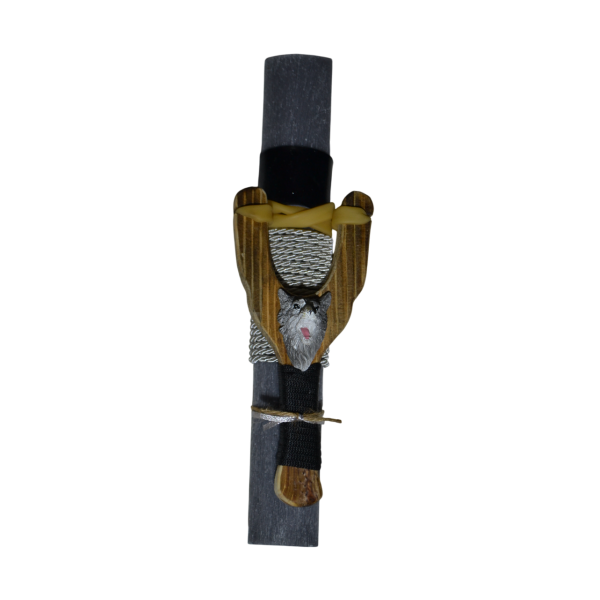 Χειροποίητη Αρωματική Λαμπάδα Με Ξύλινη Σφεντόνα ΄΄Λύκος (2025045) Χειροποίητη Αρωματική Λαμπάδα Με Ξύλινη Σφεντόνα ΄΄Λύκος (2025045)