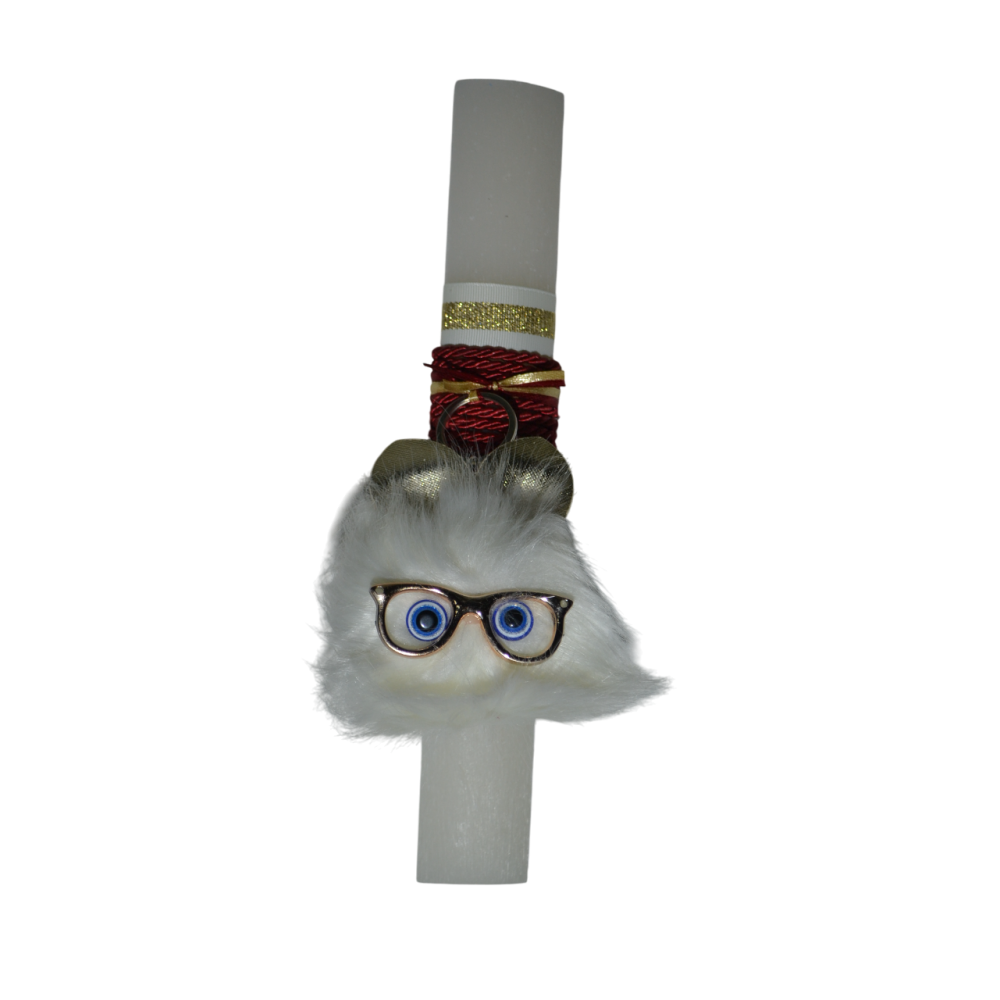 Χειροποίητη Αρωματική Λαμπάδα Με Μπρελόκ με Χνουδωτό Στοιχείο (2025197) Χειροποίητη Αρωματική Λαμπάδα Με Μπρελόκ με Χνουδωτό Στοιχείο (2025197)