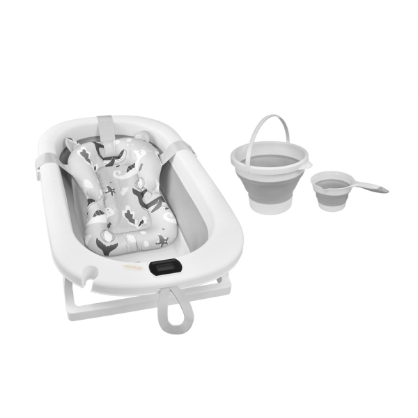 Bebestars  Σετ Μπανιέρα Πτυσσόμενη Με Θερμόμετρο & αξεσουάρ Foldy Set (26-100)