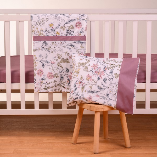 Abo Σετ σεντόνια 3τμχ 70*140 Flower garden (2883-230) Abo Σετ σεντόνια 3τμχ 70*140 Flower garden (2883-230)