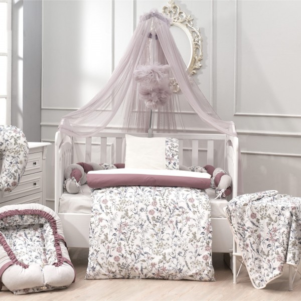 Abo Σετ προίκας 3τμχ 70*140 Flower Garden ( 2903-230) Abo Σετ προίκας 3τμχ 70*140 Flower Garden ( 2903-230)