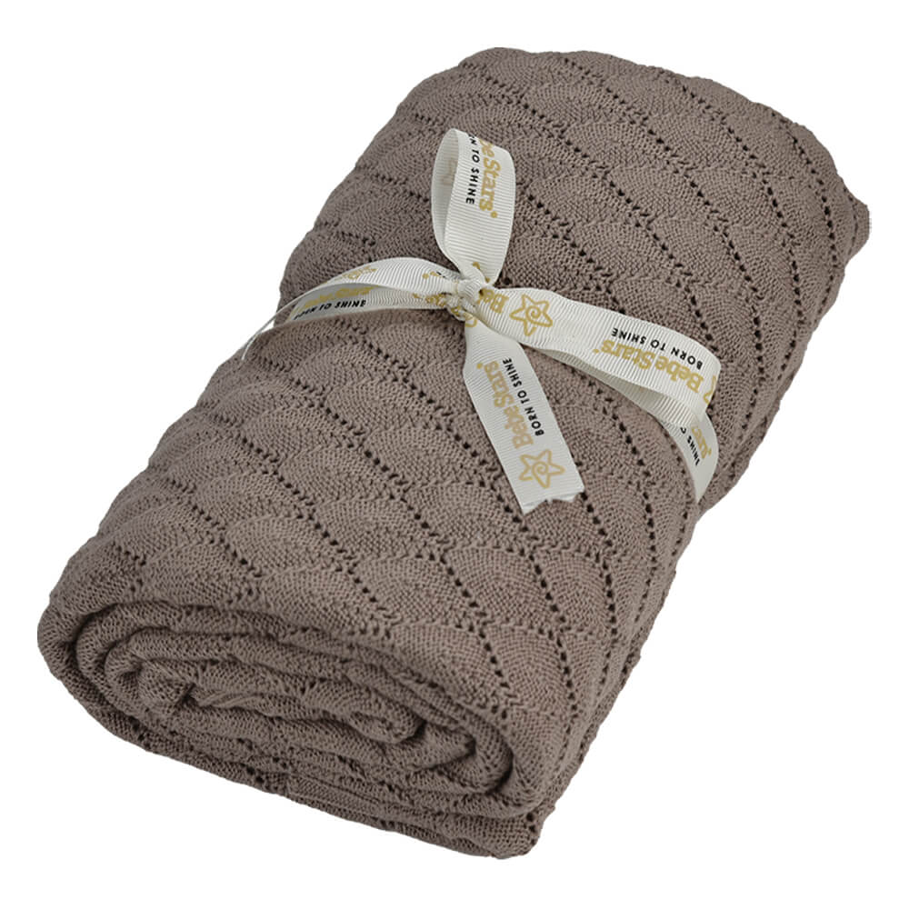 Bebestars Κουβέρτα Πλεκτή Βαμβακερή 110*140cm Beige (308-182) Bebestars Κουβέρτα Πλεκτή Βαμβακερή 110*140cm Beige (308-182)