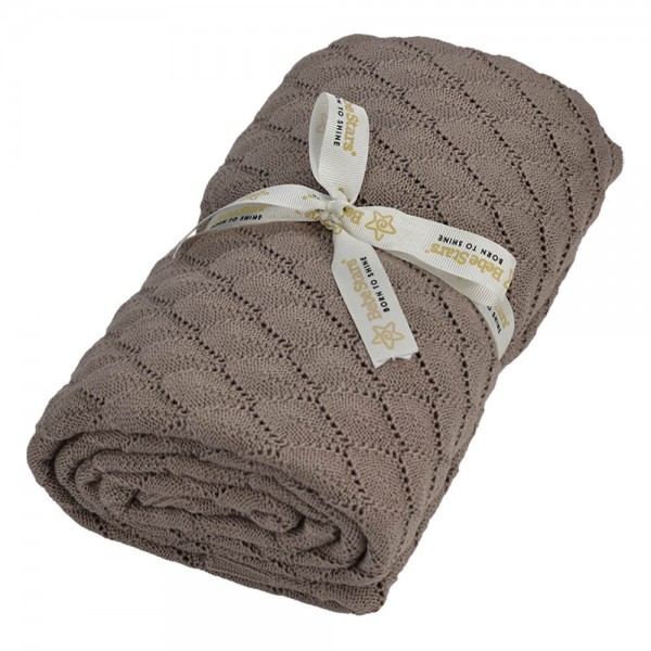Bebestars Κουβέρτα Πλεκτή Βαμβακερή 110*140cm Beige (308-182) Bebestars Κουβέρτα Πλεκτή Βαμβακερή 110*140cm Beige (308-182)