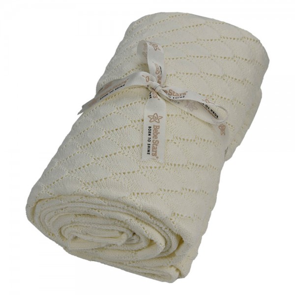 Bebestars Κουβέρτα Πλεκτή Βαμβακερή 110*140cm Ivory (308-183) Bebestars Κουβέρτα Πλεκτή Βαμβακερή 110*140cm Ivory (308-183)