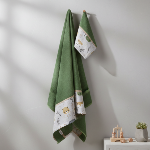Abo Σετ Βρεφικές Πετσέτες 2τμχ Forest (3082-830)