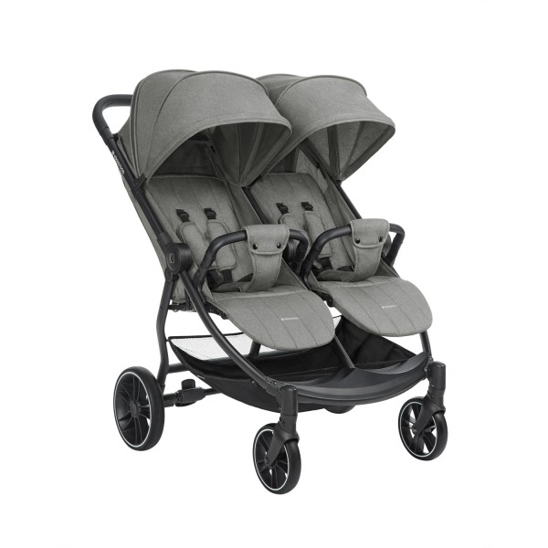 Kikka Boo Καρότσι Διδύμων Happy 2 Light Grey (31001040016)