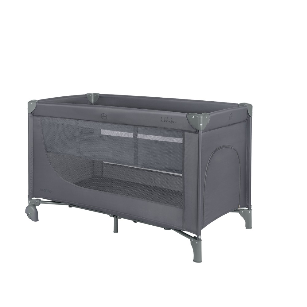 Kikka Boo Παρκοκρέβατο 2 επιπέδων So Gifted Plus Grey 2026 με αλλαξιέρα και μπάρα παιχνιδιού (31003010143)