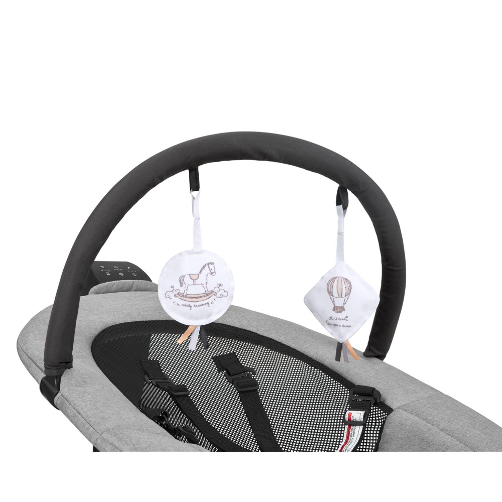 Kikkaboo Ηλεκτρική Ρηλάξ-Κούνια Zazu Grey (31005010096)