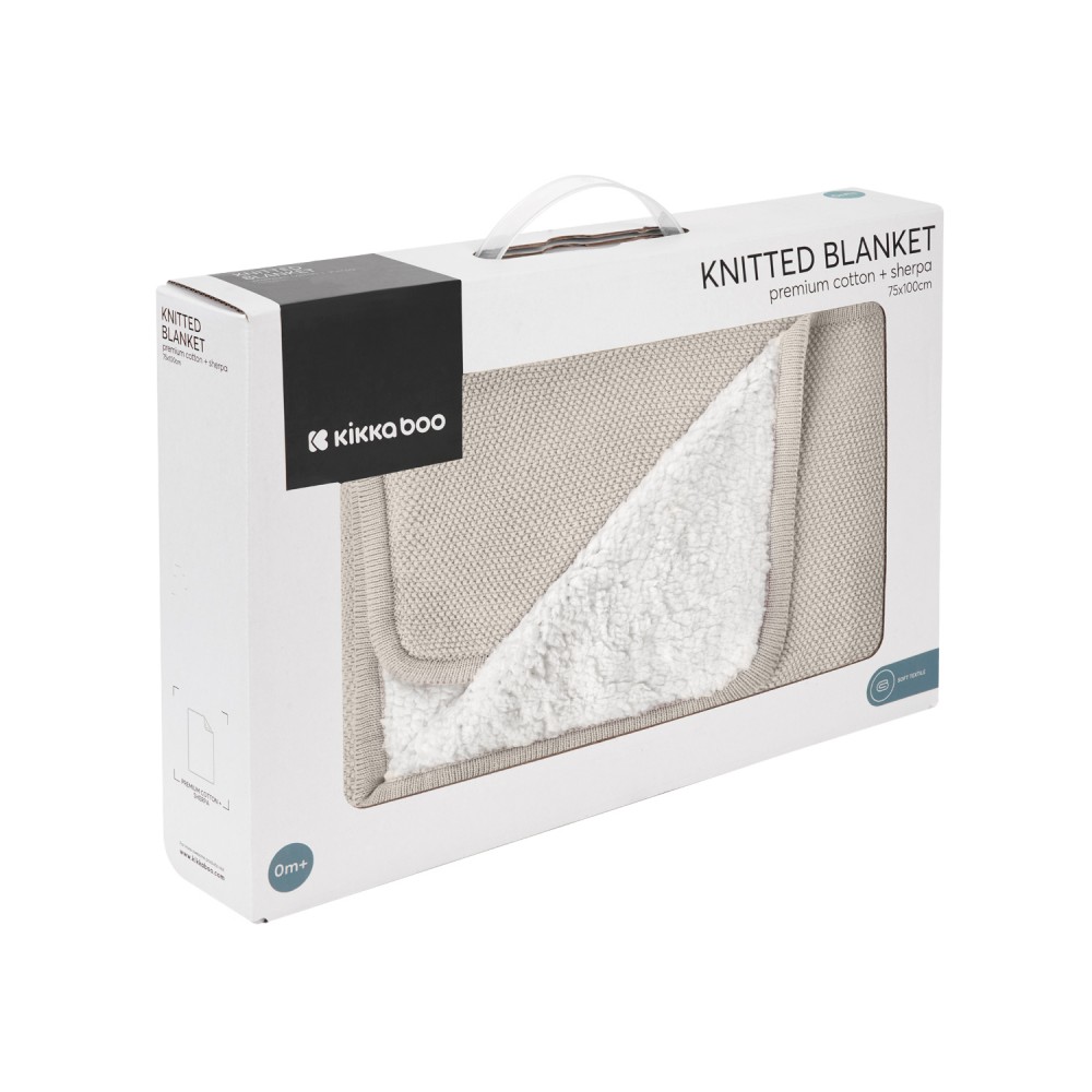 Kikka Boo Cuddle Blanket Knitted Double Face Knitted Sherpa Dream Beige (31103010048) Kikka Boo Cuddle Blanket Knitted Double Face Knitted Sherpa Dream Beige (31103010048)