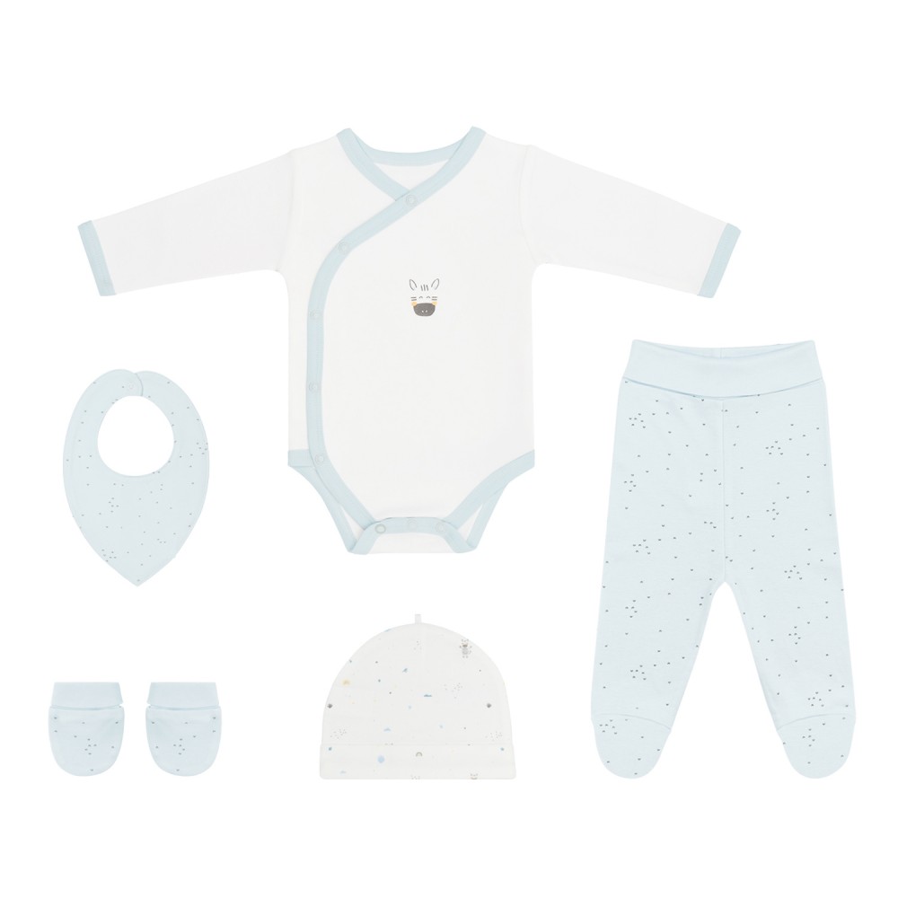 Kikkaboo Σετ 5 τεμαχίων 0-3 μηνών Stripy Friends (31110300016)