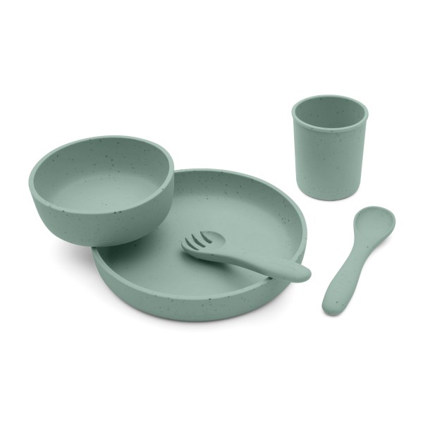 Kikkaboo  Σετ Φαγητού από Σιλικόνη 5 τεμαχίων Platinum Silicone Sage (31302050001) Kikkaboo  Σετ Φαγητού από Σιλικόνη 5 τεμαχίων Platinum Silicone Sage (31302050001)
