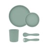 Kikkaboo  Σετ Φαγητού από Σιλικόνη 5 τεμαχίων Platinum Silicone Sage (31302050001)