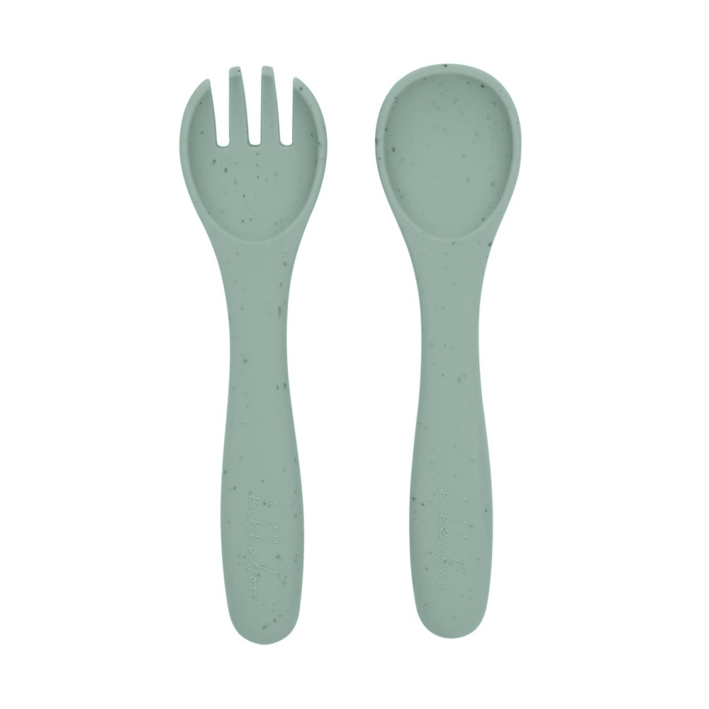 Kikkaboo  Σετ Φαγητού από Σιλικόνη 5 τεμαχίων Platinum Silicone Sage (31302050001)