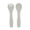 Kikkaboo Σετ Κουτάλι & Πιρούνι από Σιλικόνη Platinum Silicone Sand (31302050015)