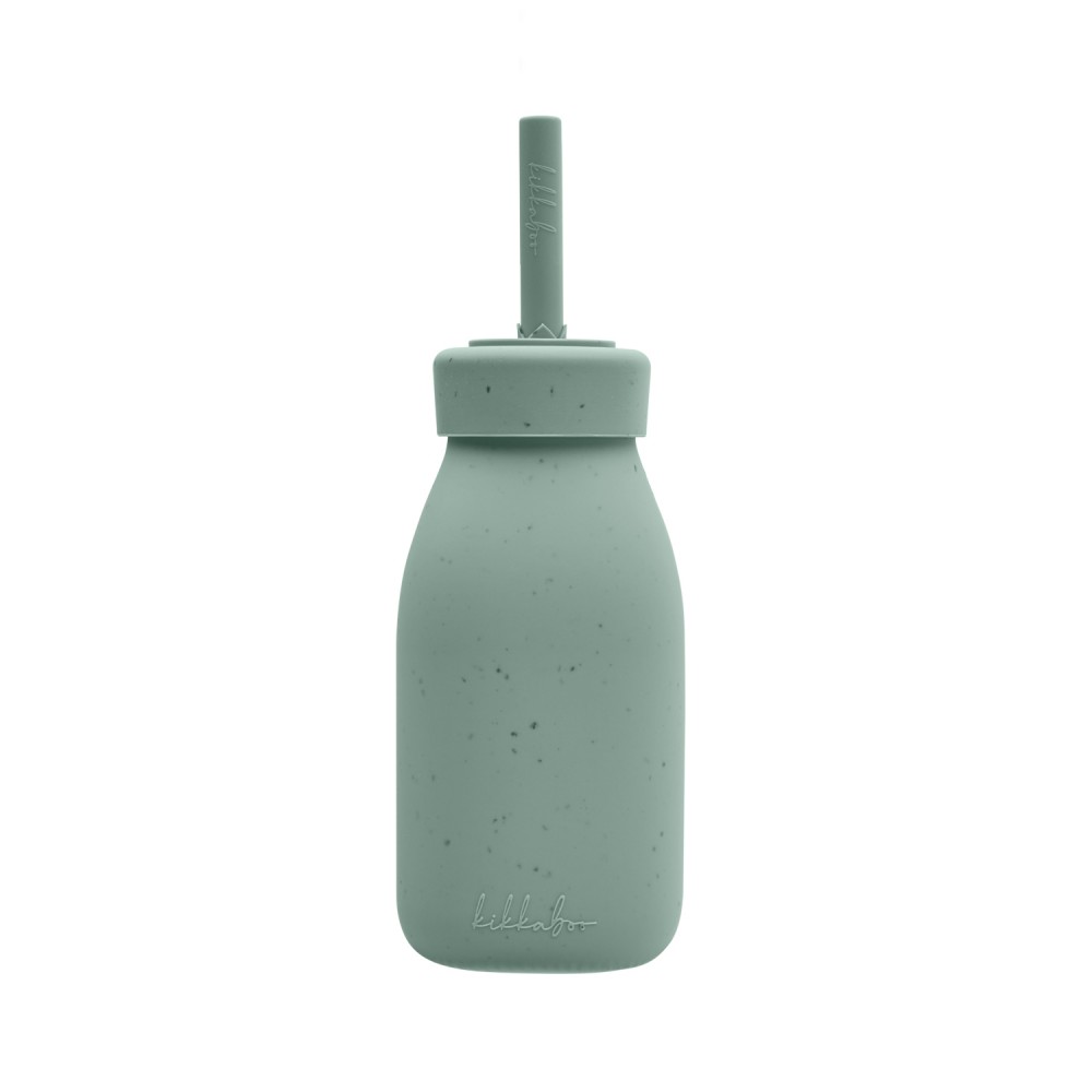 Kikkaboo Μπουκάλι με καλαμάκι από Σιλικόνη Platinum Silicone Sage (31302050019) Kikkaboo Μπουκάλι με καλαμάκι από Σιλικόνη Platinum Silicone Sage (31302050019)