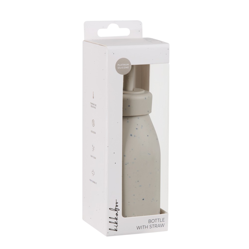 Kikkaboo Μπουκάλι με καλαμάκι από Σιλικόνη Platinum Silicone Sand (31302050020) Kikkaboo Μπουκάλι με καλαμάκι από Σιλικόνη Platinum Silicone Sand (31302050020)