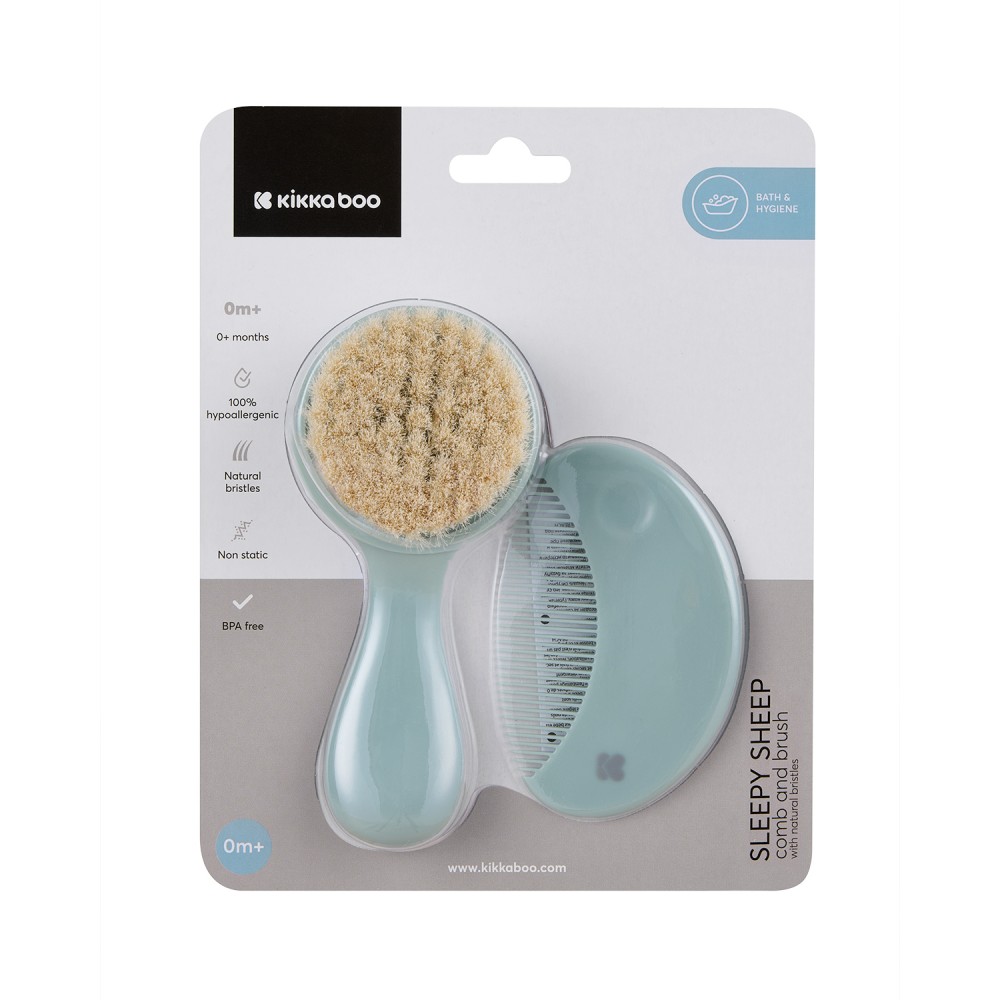 Kikkaboo Βούρτσα - Χτένα Φυσική Τρίχα Sleepy Sheep (31303040135)