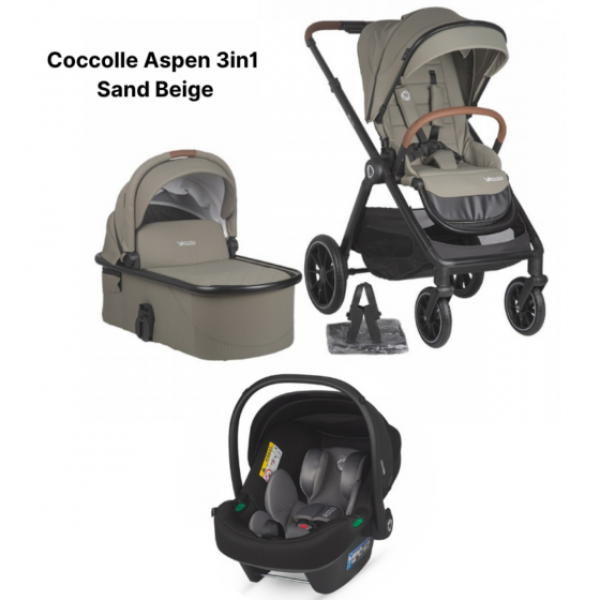 Coccolle Πολυκαρότσι 3σε1 Aspen  Sand Beige (324062344-1) Coccolle Πολυκαρότσι 3σε1 Aspen  Sand Beige (324062344-1)