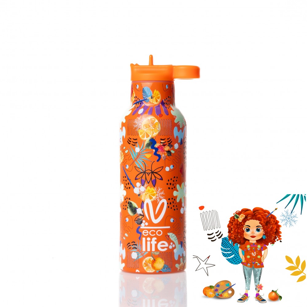 Eco Life Θερμός από ανοξείδωτο ατσάλι Ice 500ml ( 33-BO-2322)