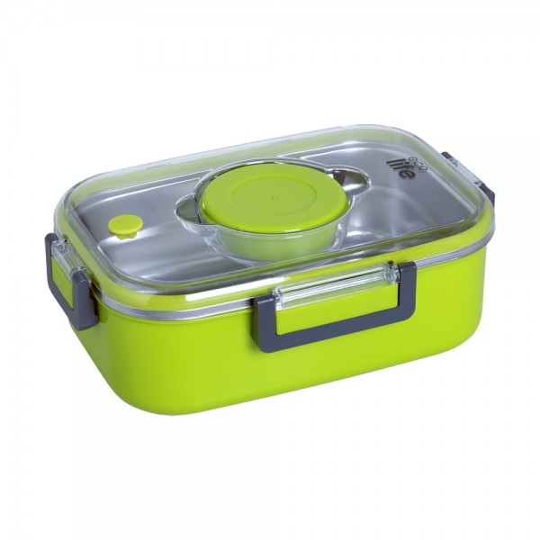 Eco Life Ορθογώνιο Φαγητοδοχείο 850ml Green (33-BO-9052)