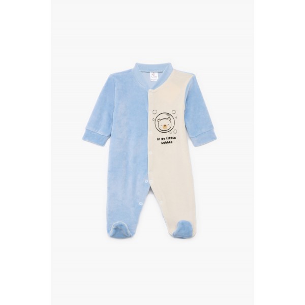 Pretty Baby Φορμάκι Βελουτέ μακρύ μανίκι Bubble (33303)