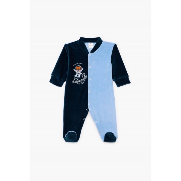 Pretty Baby Φορμάκι Βελουτέ μακρύ μανίκι Αστροναύτης (33307)