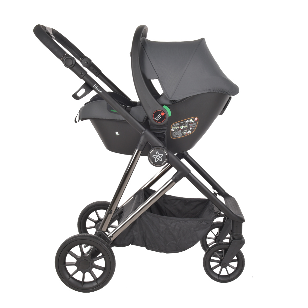 Bebe Stars Πολυκαρότσι Dione 3σε1 Titanium Grey (334-186)