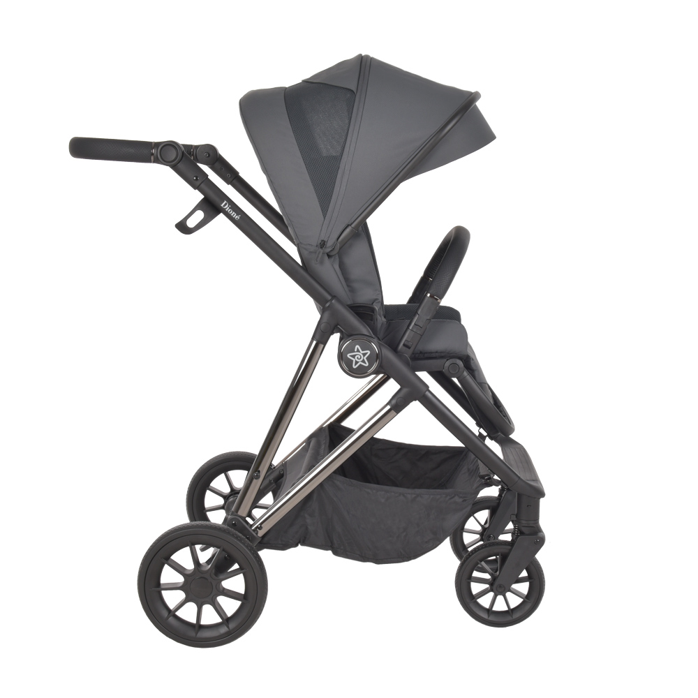 Bebe Stars Πολυκαρότσι Dione 3σε1 Titanium Grey (334-186)
