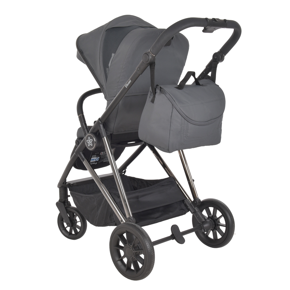 Bebe Stars Πολυκαρότσι Dione 3σε1 Titanium Grey (334-186)