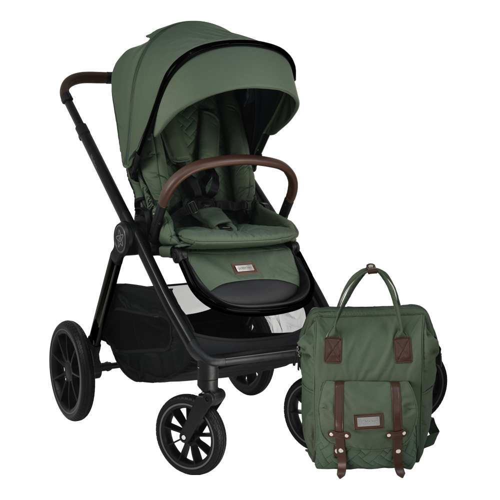 Bebestars καρότσι Mythos Regular Forest Green (347-176)