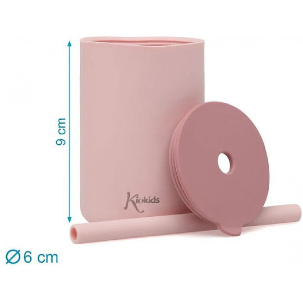 Kiokids Σετ Ποτήρια Σιλικόνης με Καλαμάκι 180ml Ροζ (3508) Kiokids Σετ Ποτήρια Σιλικόνης με Καλαμάκι 180ml Ροζ (3508)
