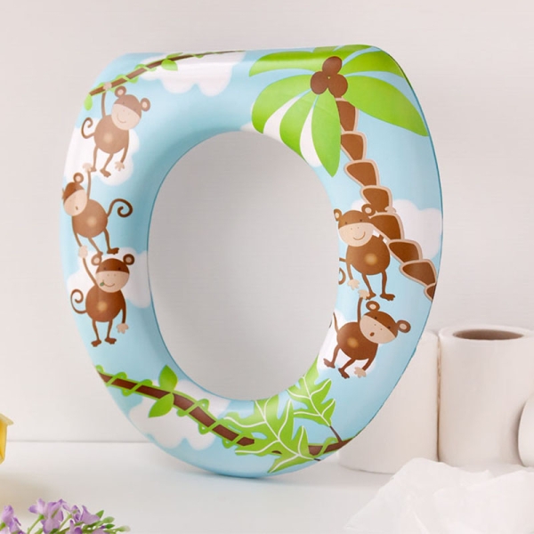 Kiokids Εκπαιδευτικό Κάθισμα Λεκάνης Μαλακό Monkey 12+Μ (3792)