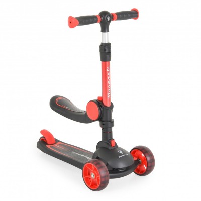 Cangaroo Πατίνι 2 σε 1 με κάθισμα Maserati 2in1 Black (3800146229146)