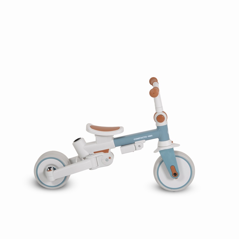 Byox Τρίκυκλο Αναδιπλούμενο Ποδήλατο Με Μπάρα Καθοδήγησης Compacto 3 in1 Blue (3800146231880)