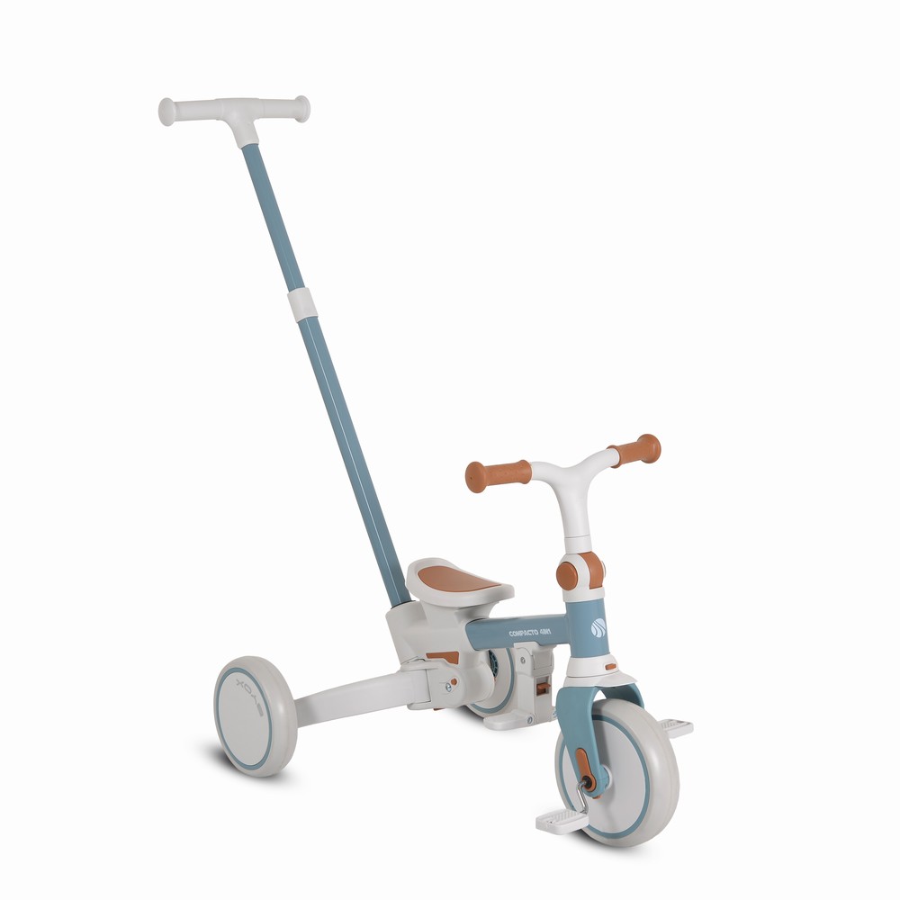 Byox Τρίκυκλο Αναδιπλούμενο Ποδήλατο Με Μπάρα Καθοδήγησης Compacto 3 in1 Blue (3800146231880)
