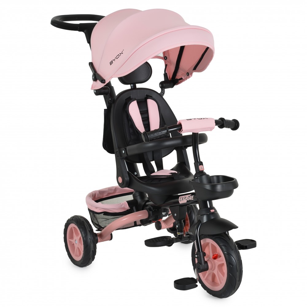 Byox Τρίκυκλο Ποδηλατάκι Αναδιπλούμενο Explore Pink (3800146232009)